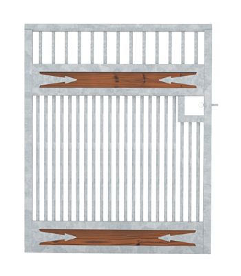 Tuscany Grilled Stall Door - Arrows